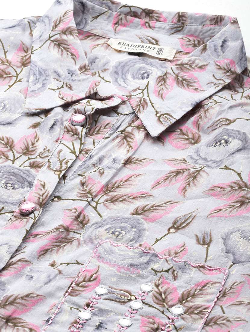 women floral printed top and pant co-ord set - 20912315 - Standard Image - 4