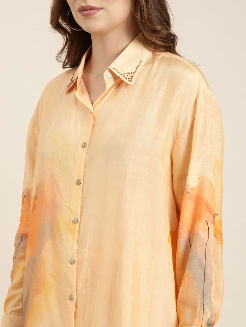 women printed shirt and trouser co-ord set - 20912327 -  Standard Image - 6