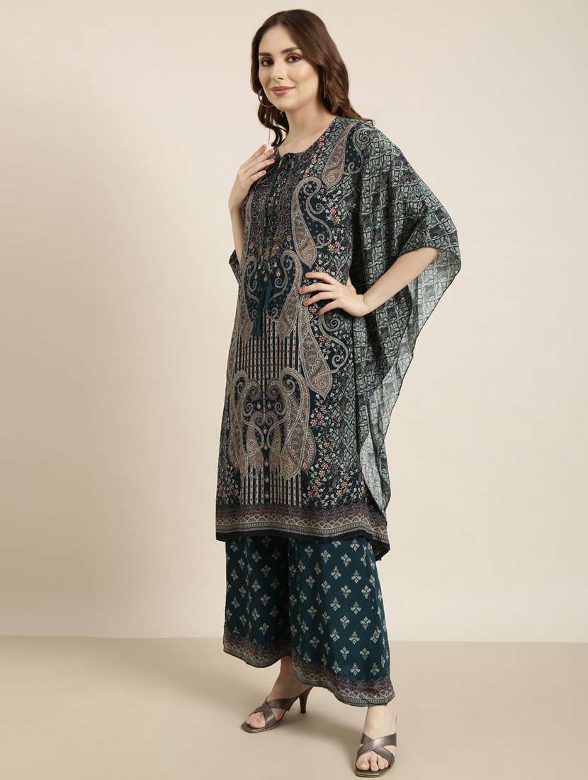 women paisley printed kaftan palazzo co-ords set - 20913396 - Standard Image - 1