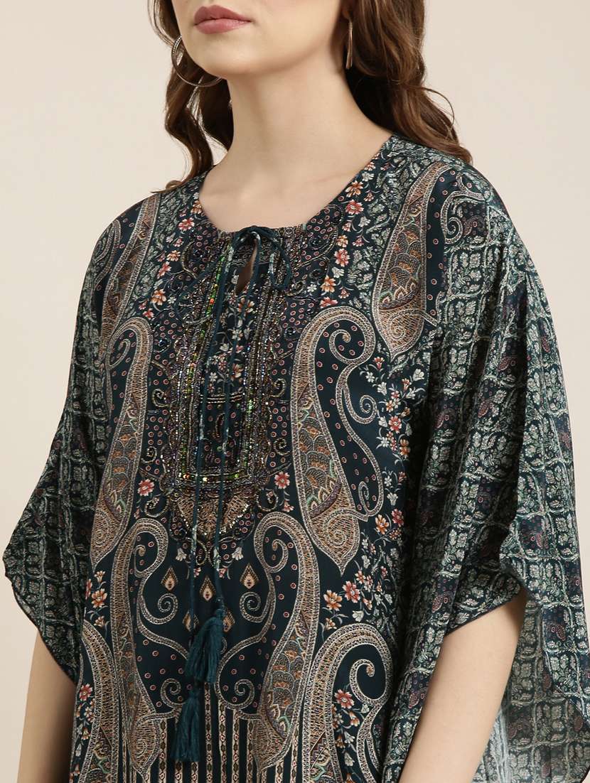women paisley printed kaftan palazzo co-ords set - 20913396 - Standard Image - 6