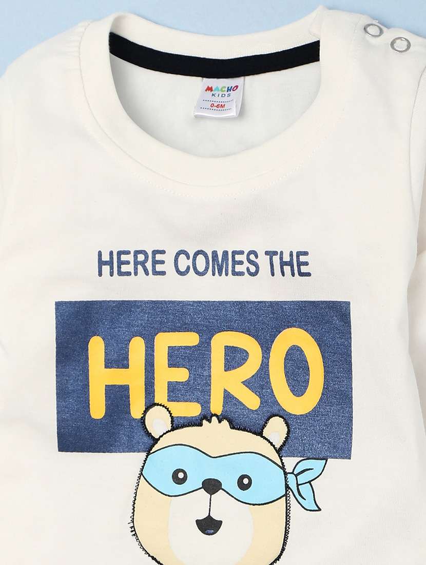 boys round neck graphic printed full length set - 20913914 -  Standard Image - 4