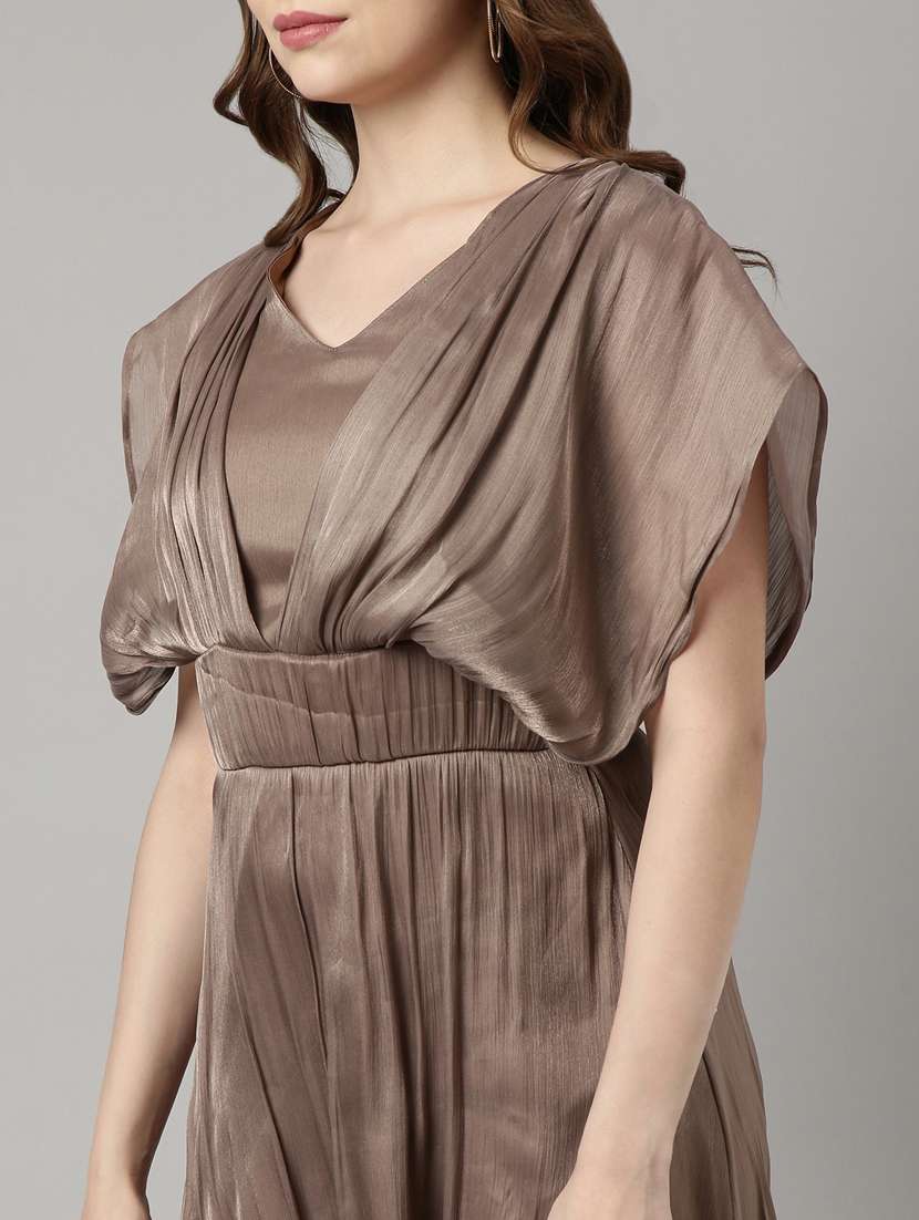 women solid batwing a-line dress - 20915745 -  Standard Image - 6