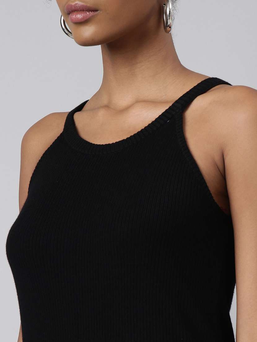 women solid sleeveless a-line dress - 20915747 -  Standard Image - 6