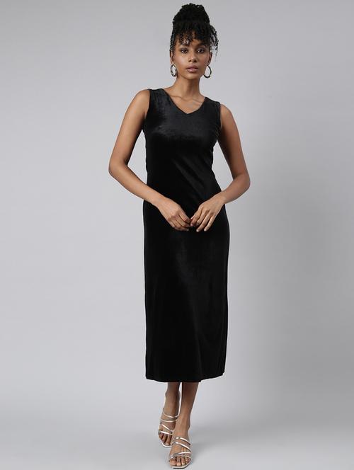 women solid sleeveless sheath dress - 20915757 - Standard Image - 0