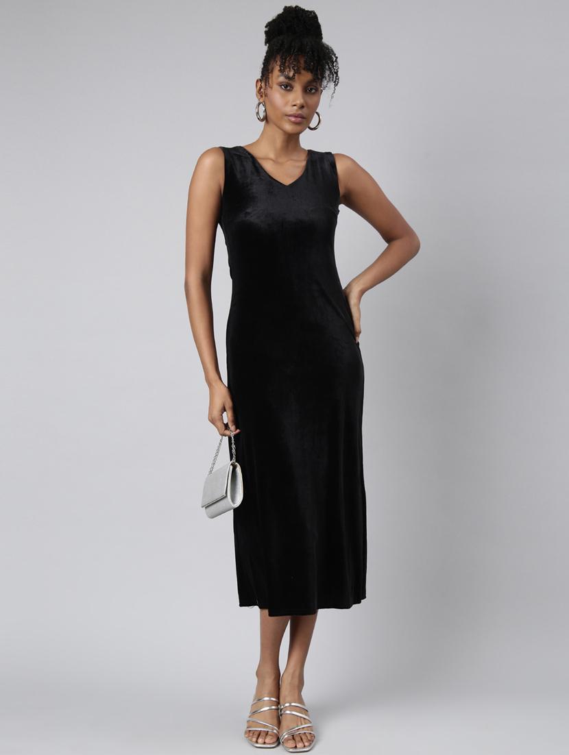 women solid sleeveless sheath dress - 20915757 - Standard Image - 4