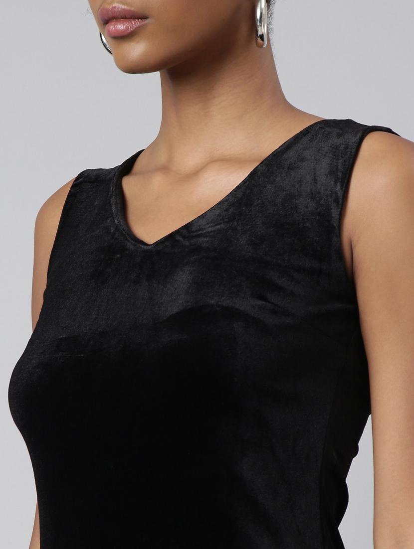 women solid sleeveless sheath dress - 20915757 - Standard Image - 6