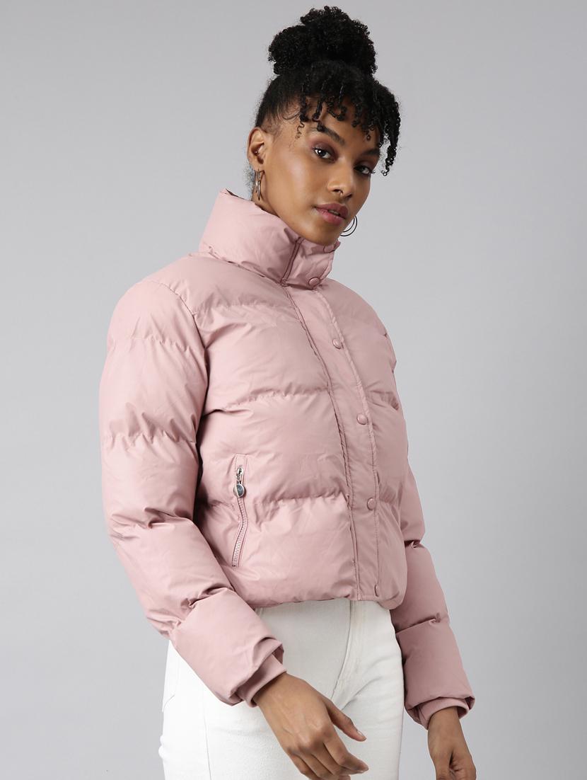 peach nylon quilted jacket - 20917073 -  Standard Image - 1