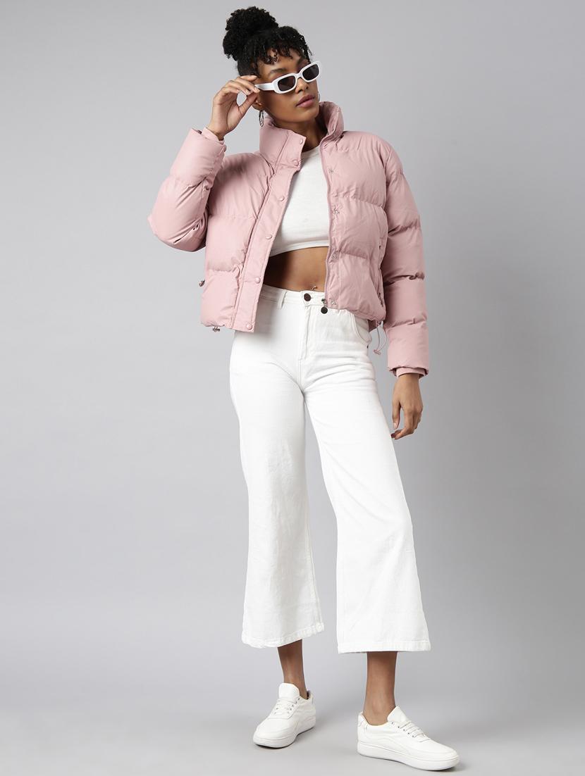peach nylon quilted jacket - 20917073 - Standard Image - 4