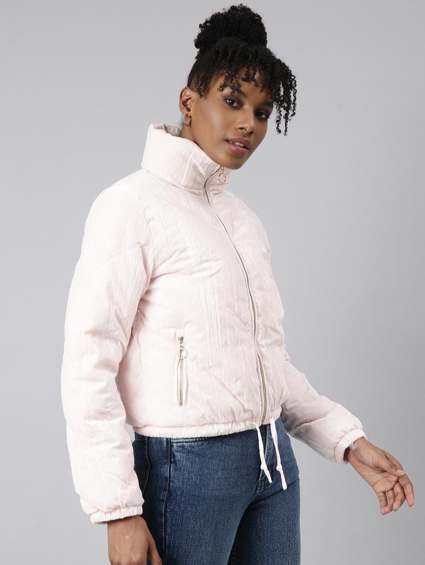 women solid long sleeve quilted jacket  - 20917134 -  Standard Image - 1