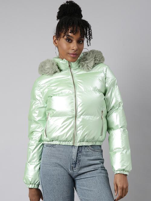 women solid long sleeve quilted jacket  - 20917138 -  Standard Image - 0