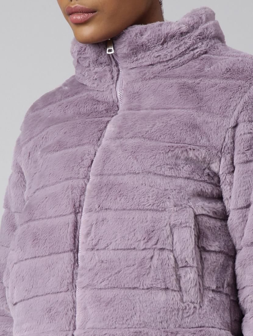 lavender faux fur jacket - 20917147 - Standard Image - 6