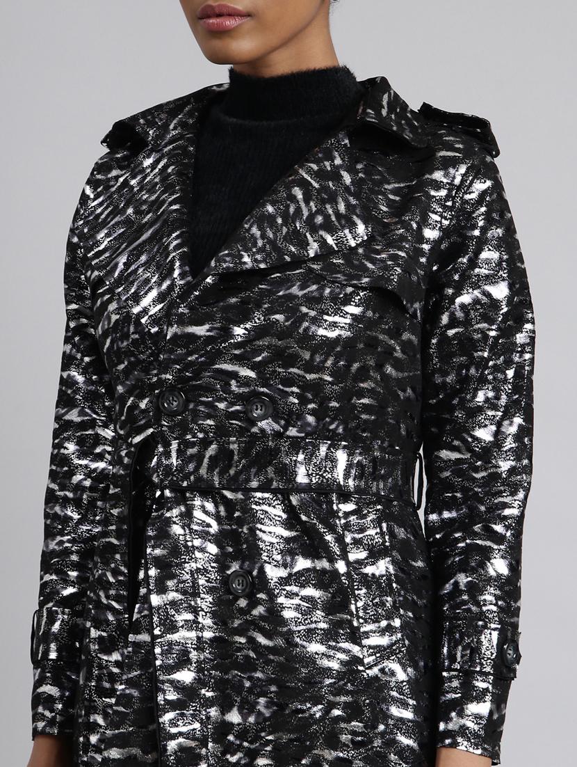 black leather animal print jacket - 20917168 - Standard Image - 6