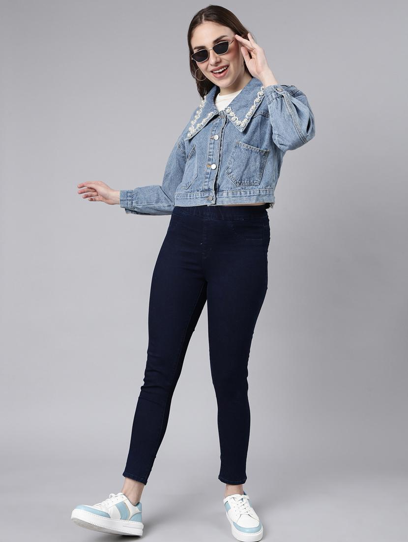 blue denim jacket - 20917191 - Standard Image - 4