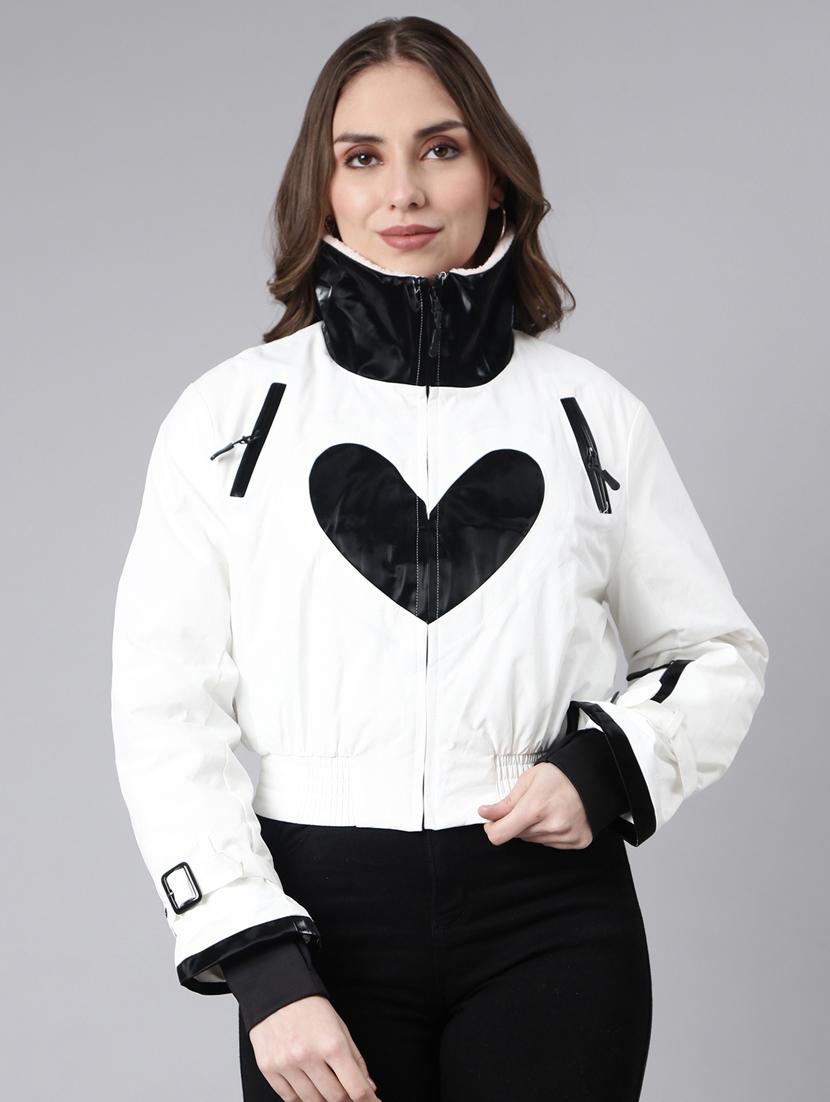 white nylon printed acket - 20917213 -  Zoom Image - 0