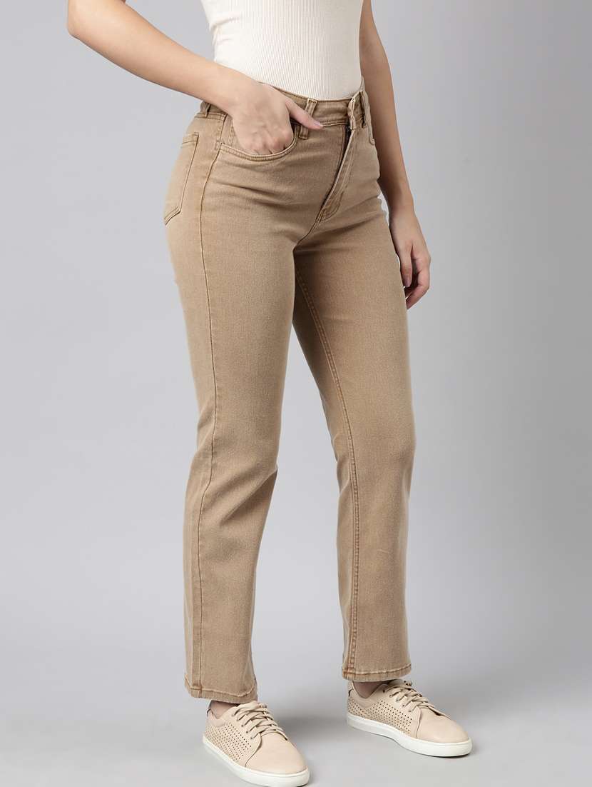 women plain mid rise jean - 20918421 -  Standard Image - 1