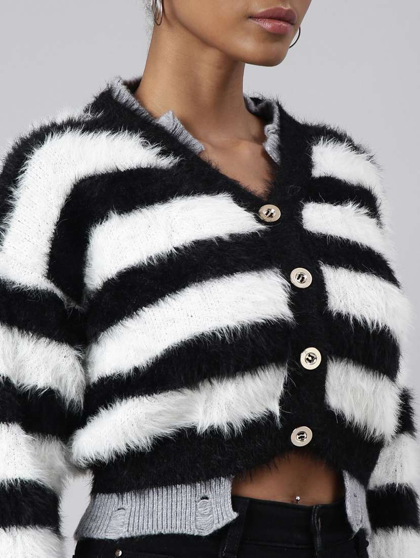 black acrylic cardigan - 20925445 -  Standard Image - 6