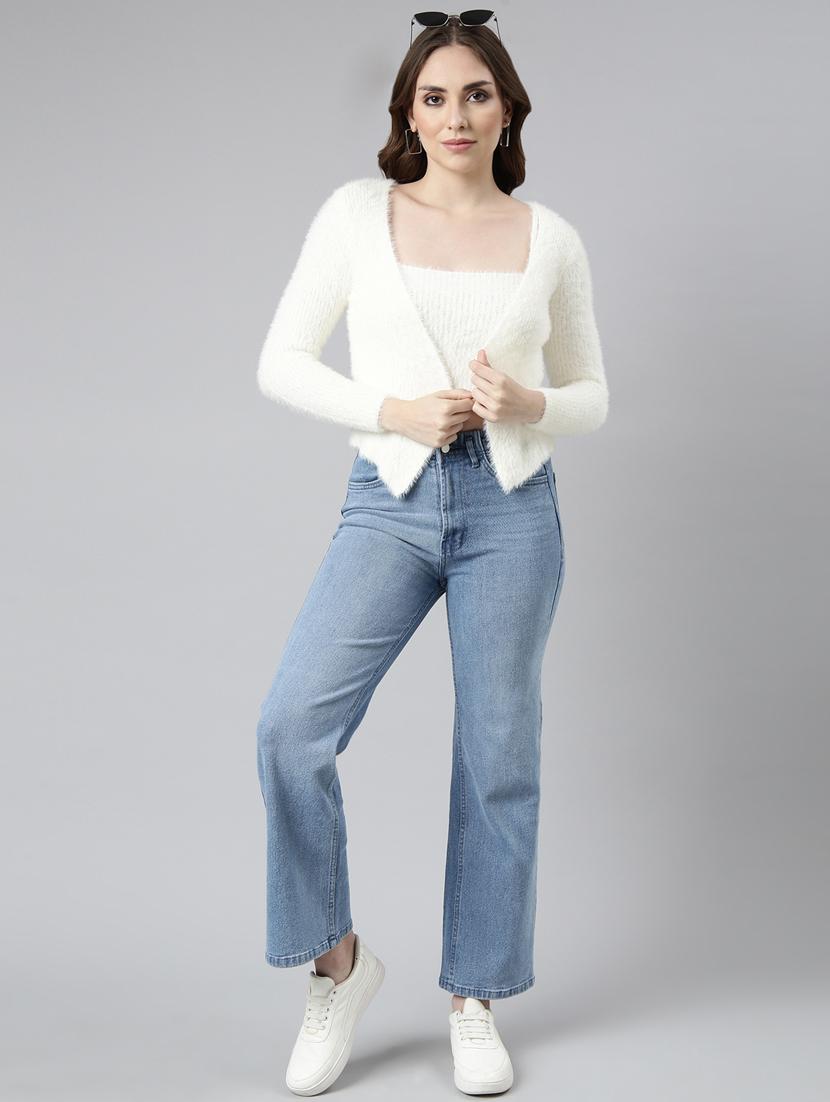 off white acrylic cardigan - 20925465 - Standard Image - 4