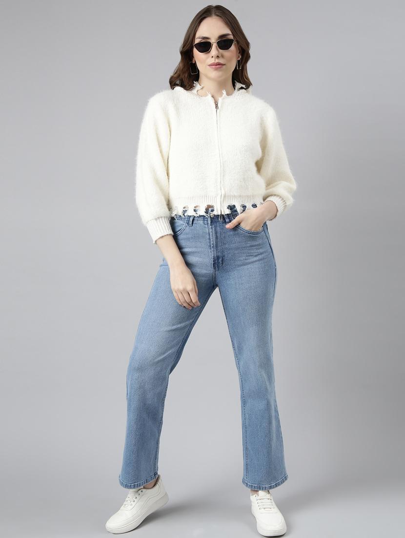 white acrylic cardigan - 20925468 - Standard Image - 4