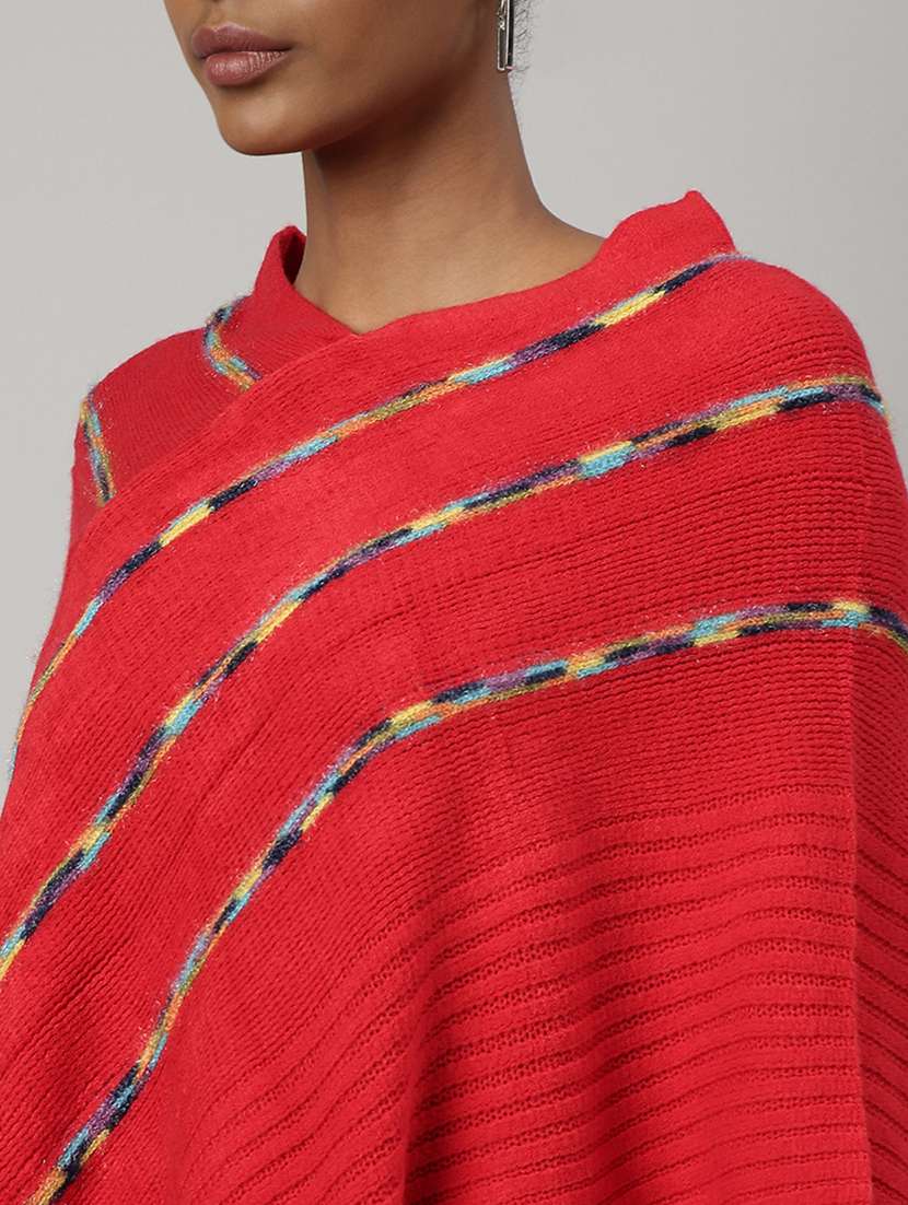 red acrylic poncho - 20926604 -  Standard Image - 6