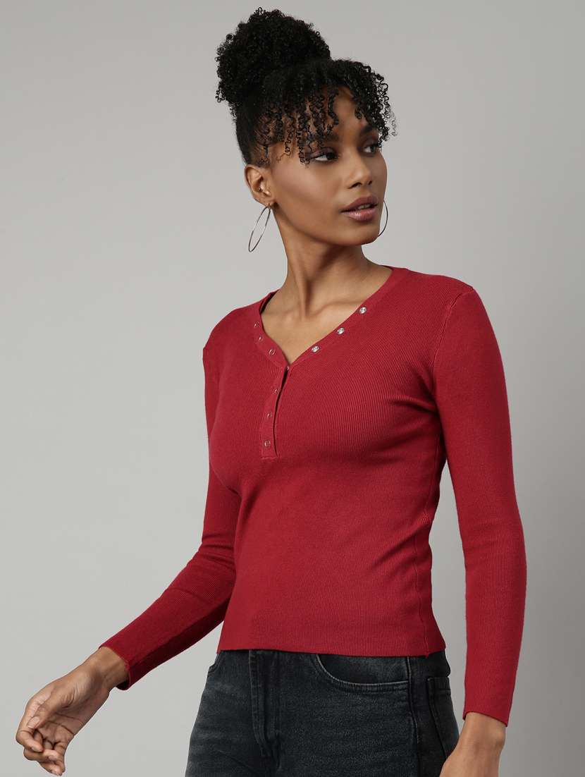 women's solid color regular top - 20928701 -  Standard Image - 1