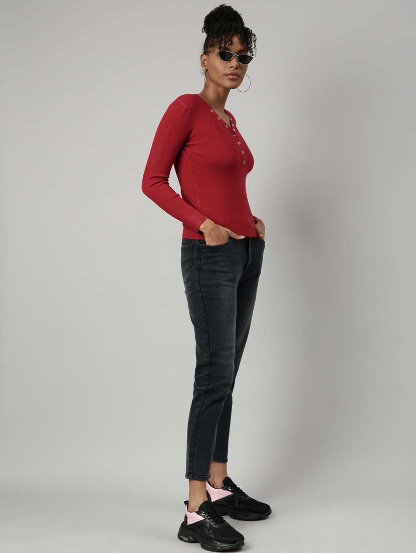 women's solid color regular top - 20928701 -  Standard Image - 4