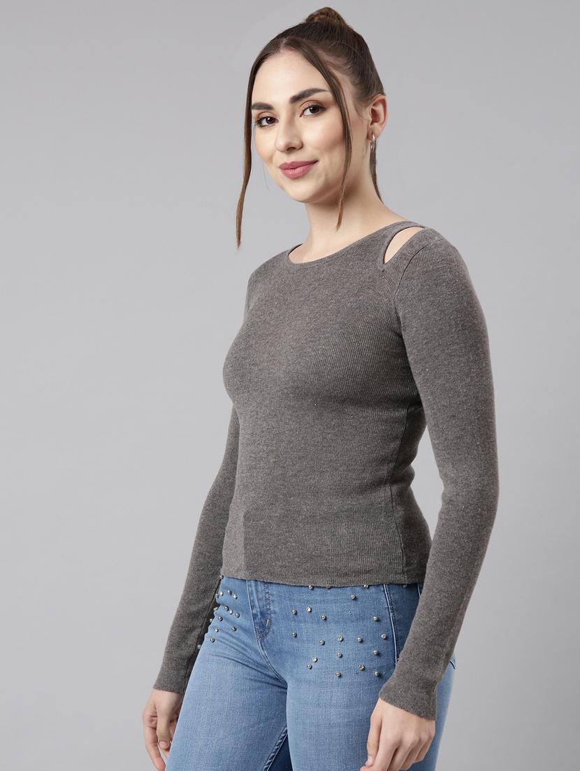 women's solid color regular top - 20928715 - Standard Image - 1