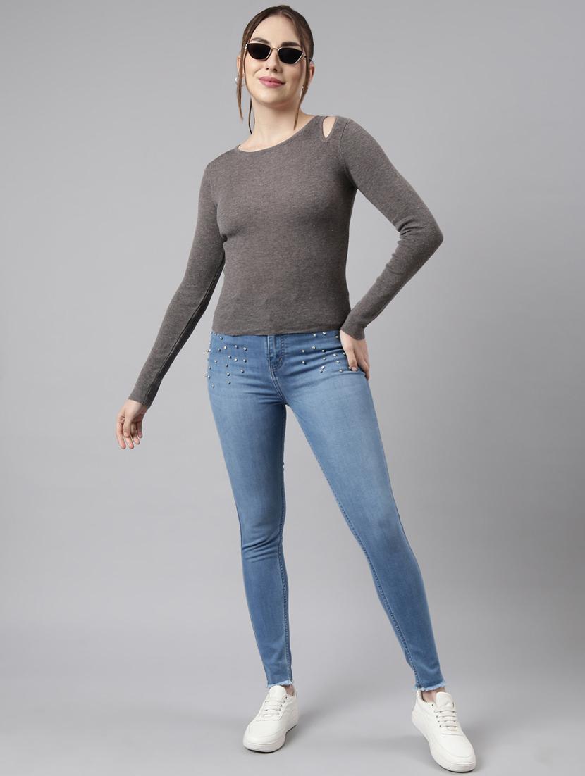 women's solid color regular top - 20928715 - Standard Image - 4