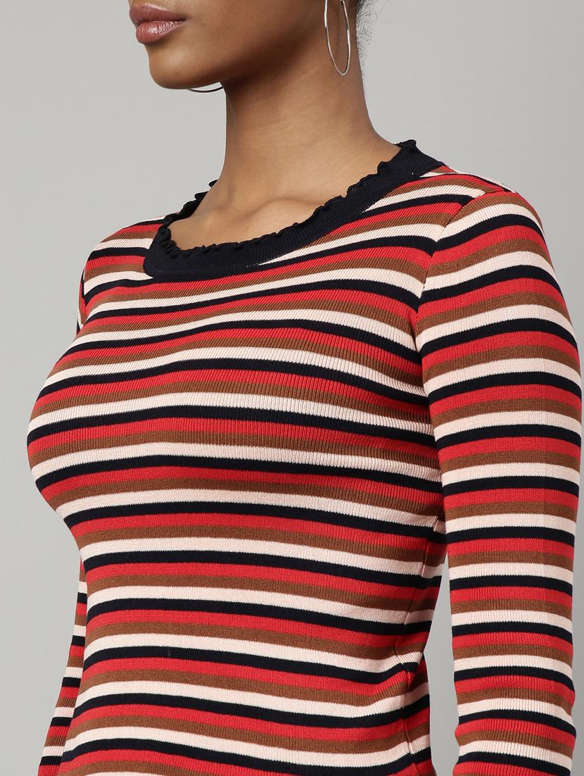 women's stripped regular top - 20928721 - Standard Image - 6