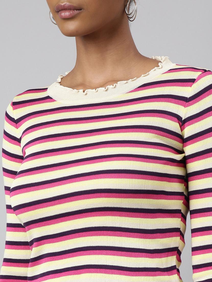 women's stripped regular top - 20928722 - Standard Image - 6