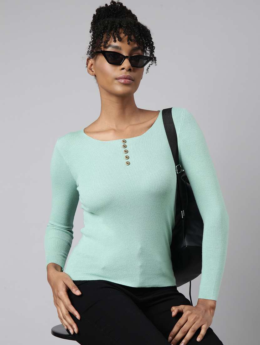 Women's Solid Color Regular Top