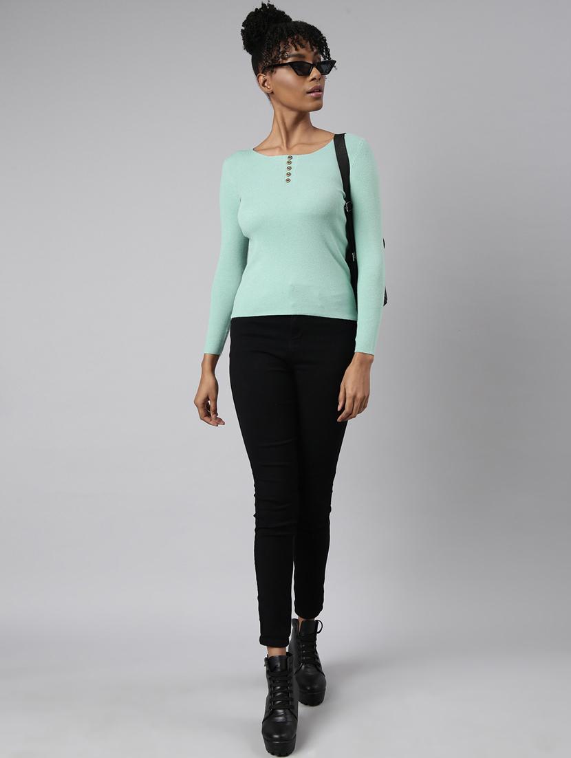 women's solid color regular top - 20928723 - Standard Image - 4