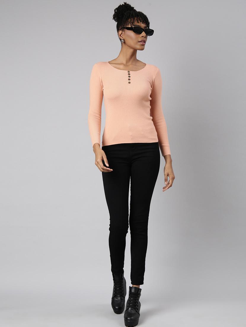 women's solid color regular top - 20928724 - Standard Image - 4