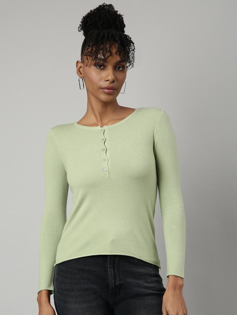 women's solid color regular top - 20928727 - Zoom Image - 0