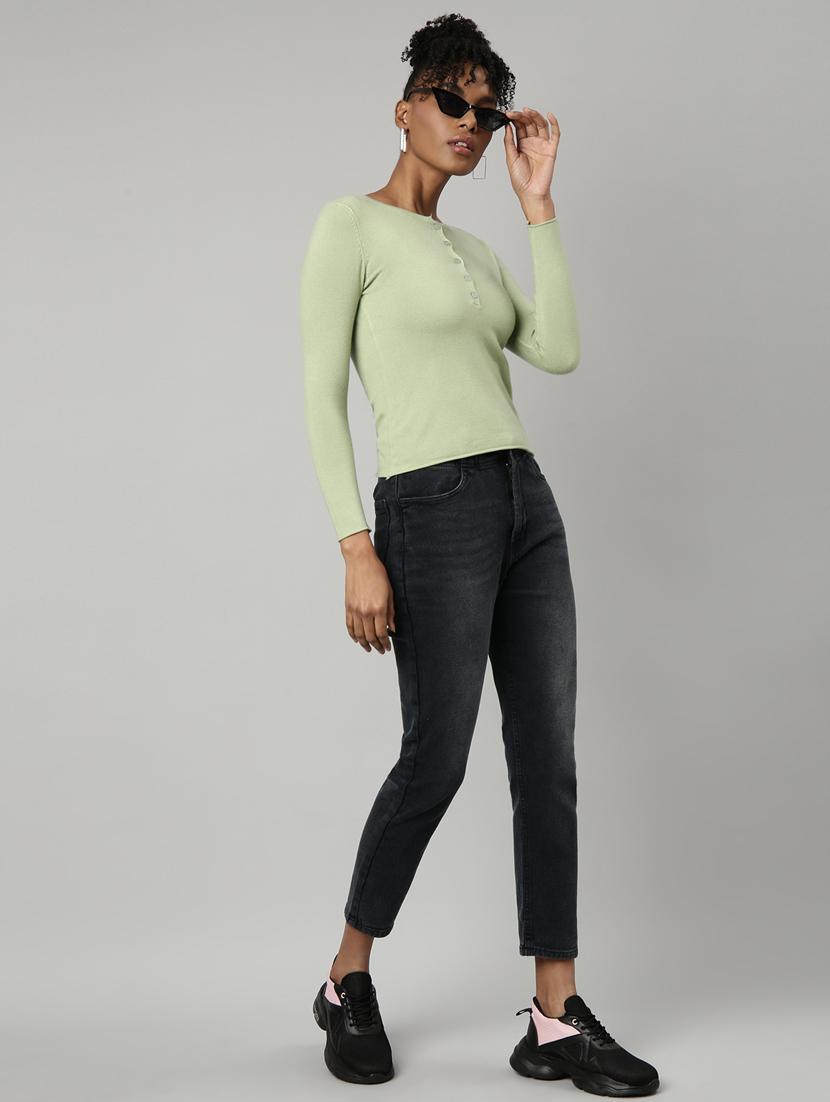 women's solid color regular top - 20928727 - Standard Image - 4
