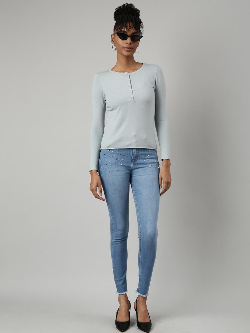 women's solid color regular top - 20928728 - Standard Image - 4