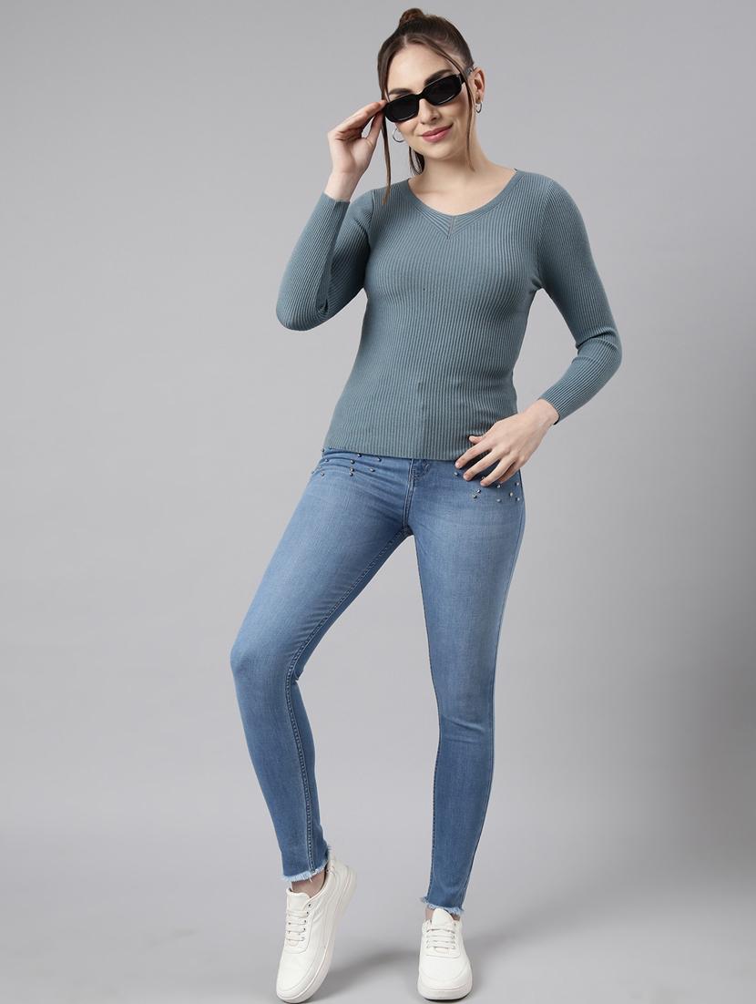 women's solid color regular top - 20928732 - Standard Image - 4