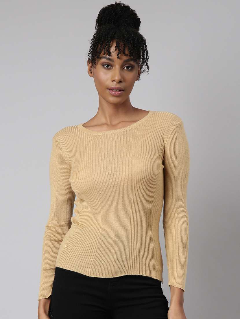 women's solid color regular top
