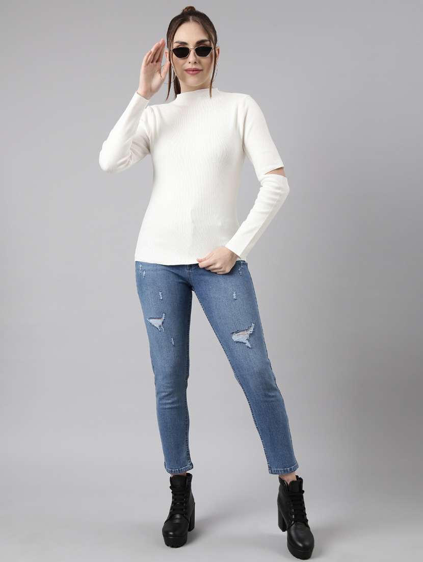 women's solid color regular top - 20928743 -  Standard Image - 4