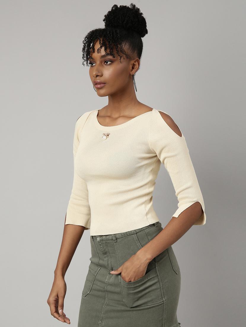 women's solid color regular top - 20928745 -  Standard Image - 1