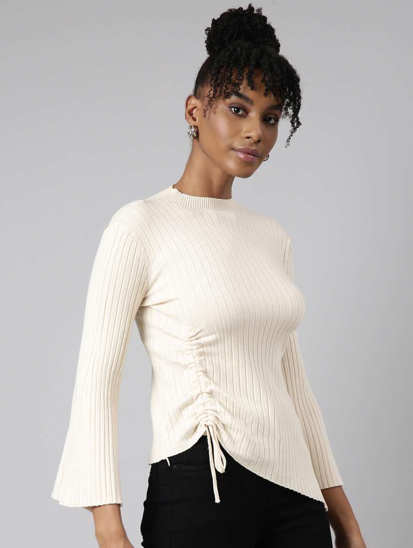 women's solid color asymmetric top - 20928747 -  Standard Image - 1