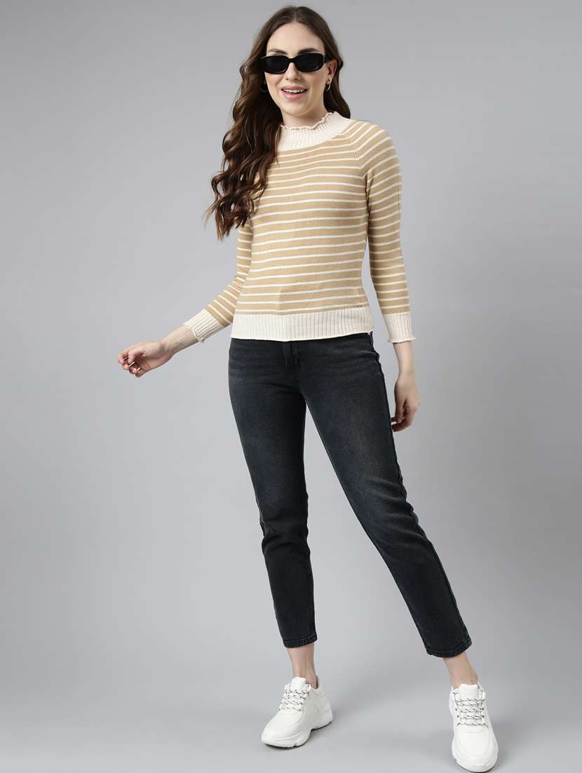 women's stripped regular top - 20928748 -  Standard Image - 4