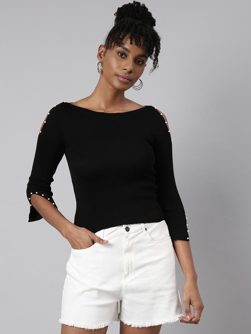 women's solid color regular top - 20928751 -  Zoom Image - 0