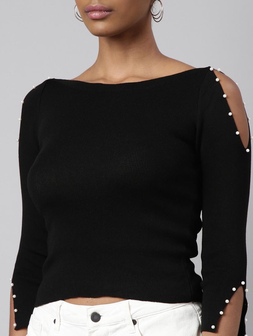 women's solid color regular top - 20928751 - Standard Image - 6