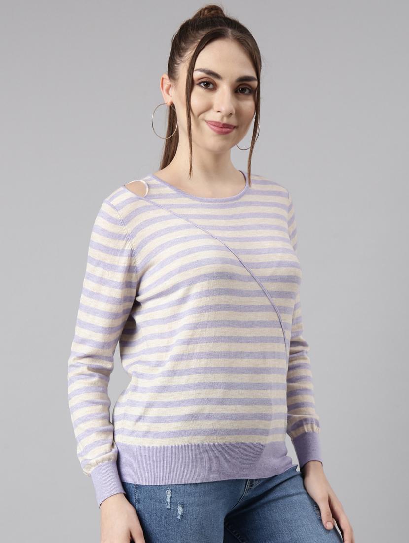 women's stripped regular top - 20928752 -  Standard Image - 1