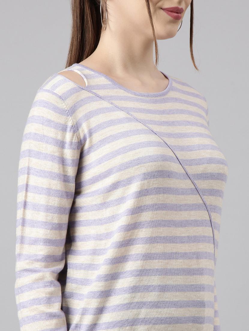 women's stripped regular top - 20928752 - Standard Image - 6