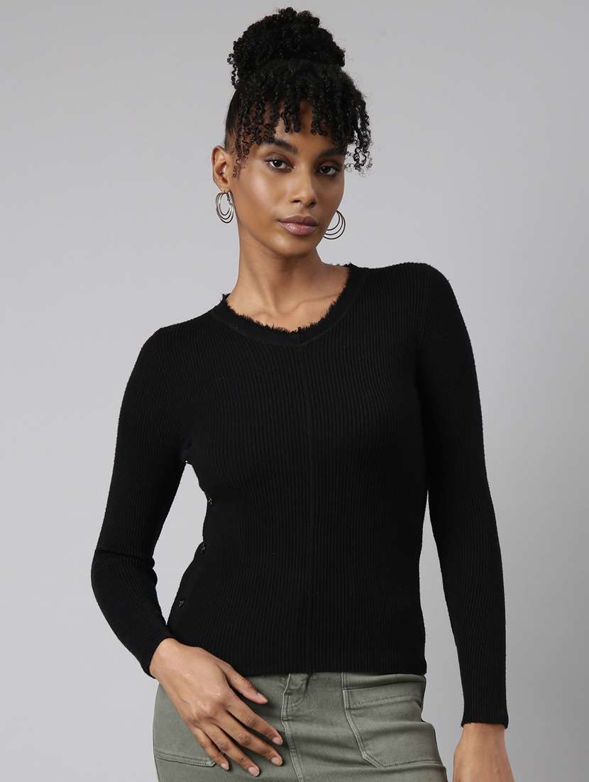 women's solid color regular top