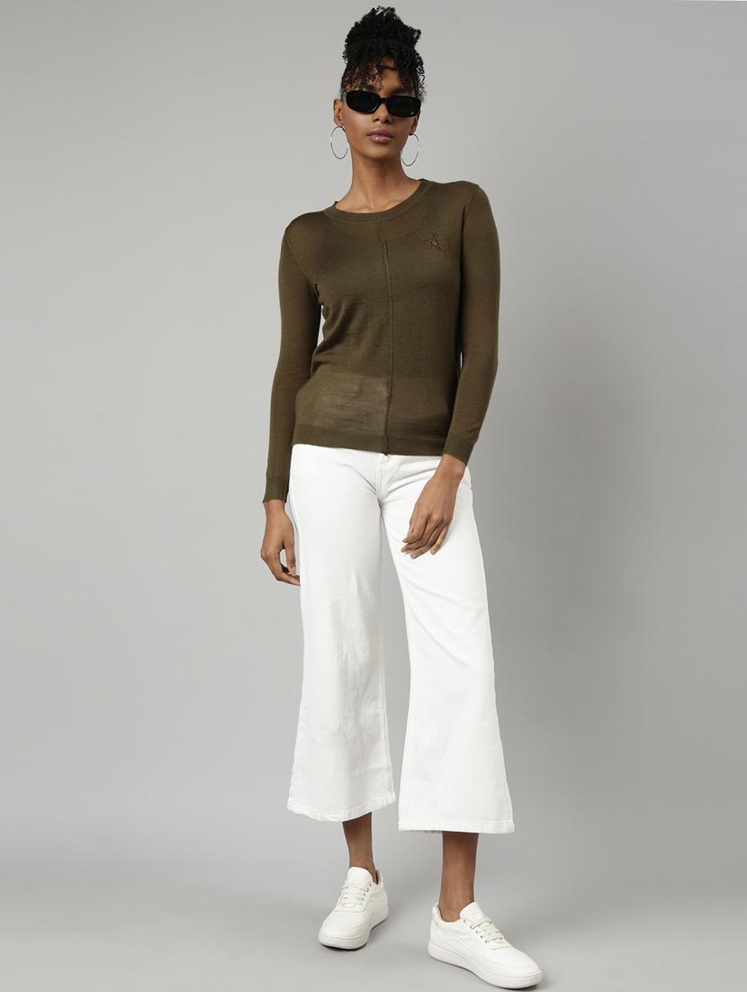 women's solid color regular top - 20928776 - Standard Image - 4