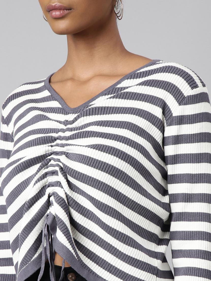 women's stripped regular top - 20928780 - Standard Image - 6