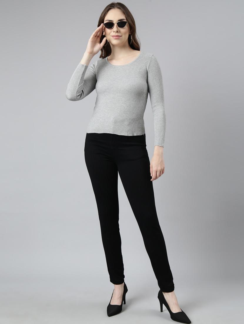 women's solid color regular top - 20928786 - Standard Image - 4