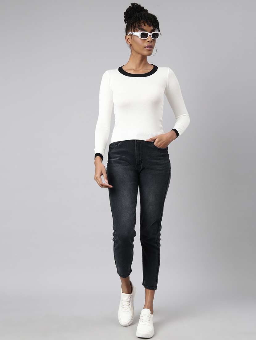 women's solid color regular top - 20928787 -  Standard Image - 4